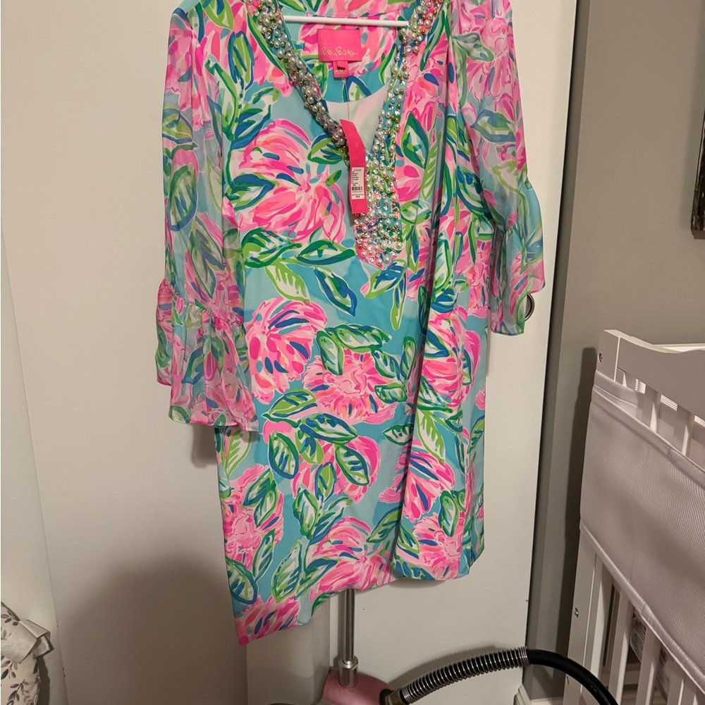 Lilly Pulitzer Floral Tunic Dress - Totally Blossom